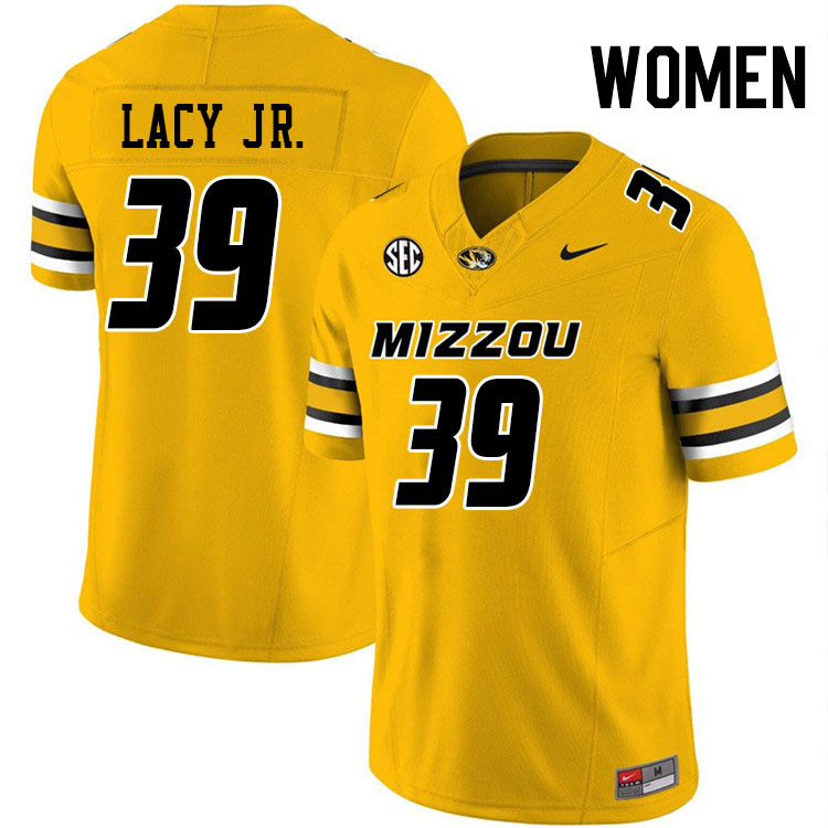 Women #39 Gerald Lacy Jr. Missouri Tigers College Football Jerseys Stitched-Gold